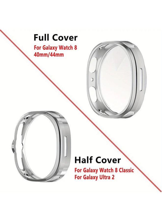 سوار من الفولاذ المقاوم للصدأ بلون روز جولد وغطاء من مادة TPU لساعة Galaxy Watch8 Classic مقاس 46 مم - Image 4